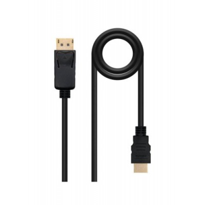 NANOCABLE CABLE CONVERSOR DP A HDMI DP M HDMI M NEGRO 10 M