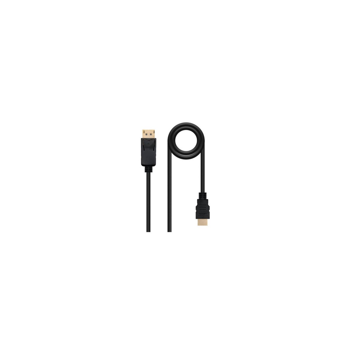 NANOCABLE CABLE CONVERSOR DP A HDMI DP M HDMI M NEGRO 10 M