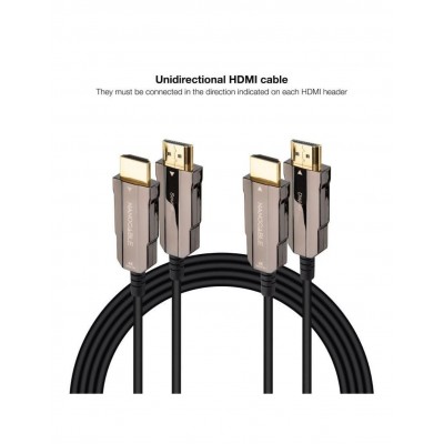 NANOCABLE CABLE HDMI V20 AOC 4K60HZ 18Gbps NEGRO 60 M