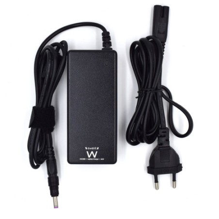 12655-Ewent EW3899 adaptador e inversor de corriente Interior 65 W Negro