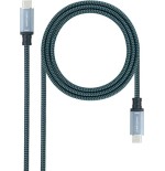 12758-NANOCABLE CABLE USB 3.1 GEN2 10GBPS 5A, 4K/60HZ, USB-C/M-USB