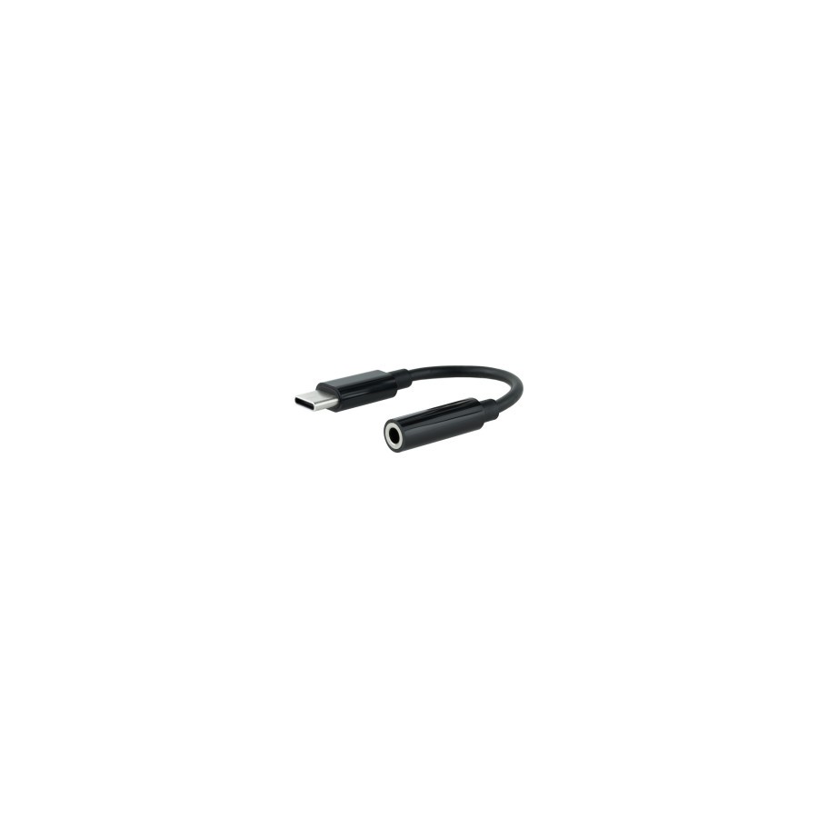 12772-Nanocable Cable Adaptador Audio USB-C/M a Jack 3.5/H, 11 cm, Negro 12772-Nanocable Cable Adaptador Audio USB-C/M a Jack 3.5/H, 11 cm, Negro