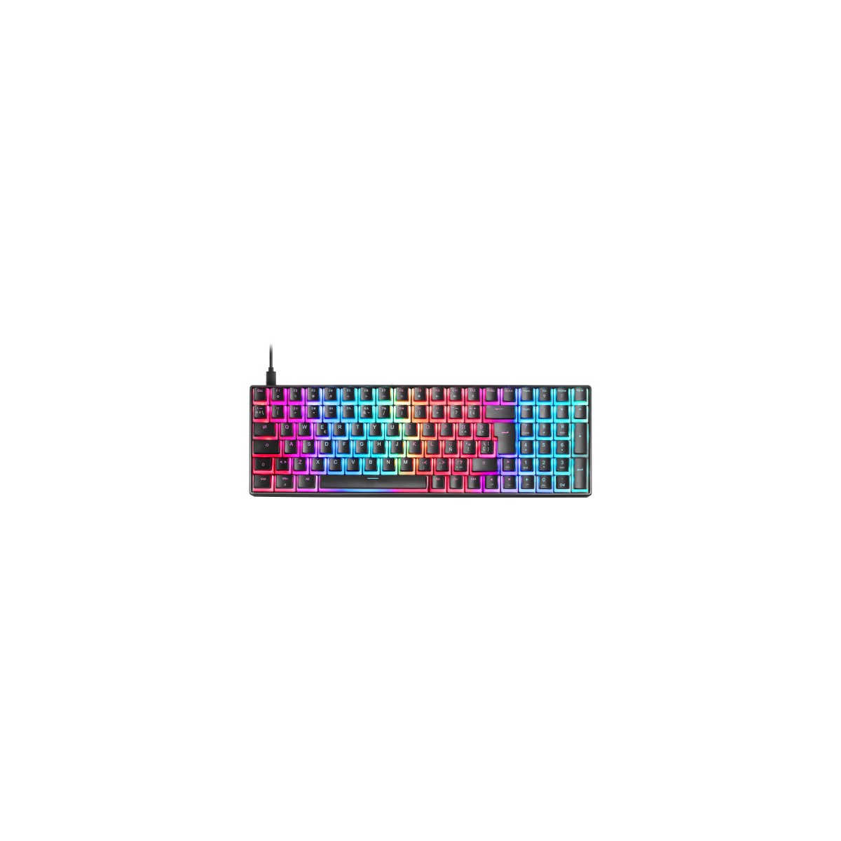 Mars Gaming MKULTRA Teclado Mecanico Negro RGB Compacto 96 Switch Outemu SQ Azul Espanol