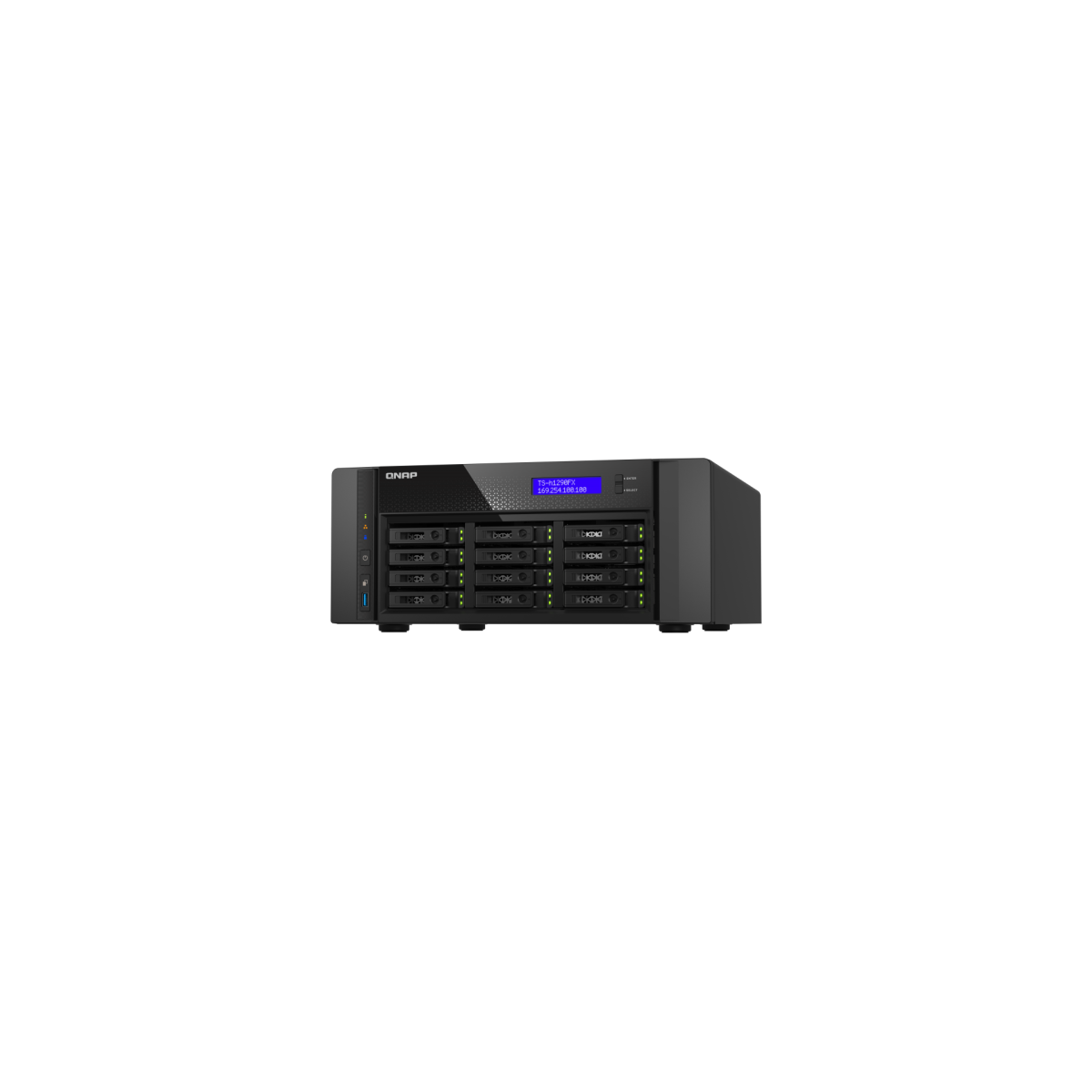 QNAP TS h1290FX NAS Torre Ethernet Negro 7232P