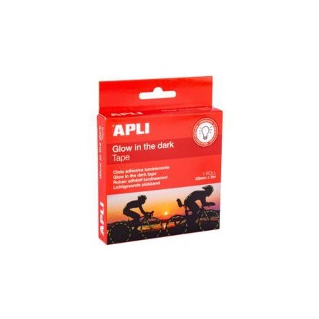 13094-CINTA ADHESIVA LUMINISCENTE 20 MM X 5 M APLI 19235