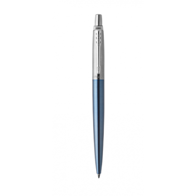 BOLiGRAFO RETRaCTIL JOTTER WATERLOO AZUL CON RIBETE CROMADO PUNTO MEDIO TINTA AZUL PARKER 1953191