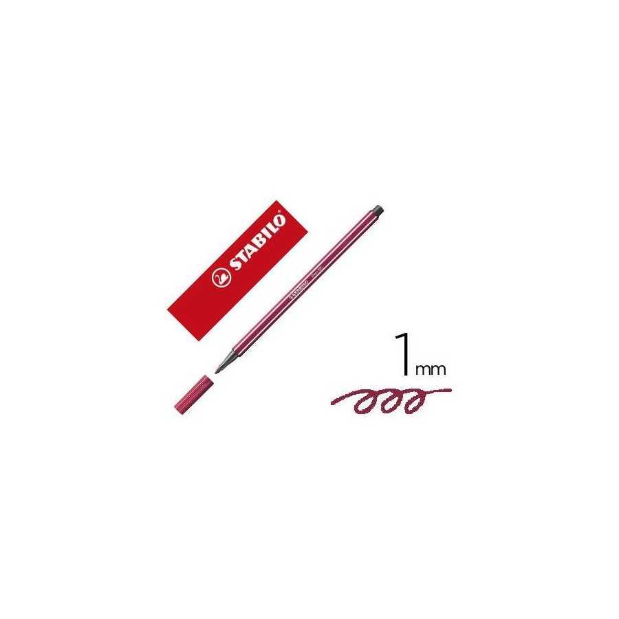 13185-ROTULADOR PREMIUM CON PUNTA DE FIBRA BISELADA PEN 68 MAX COLOR PURPURA STABILO 768/19