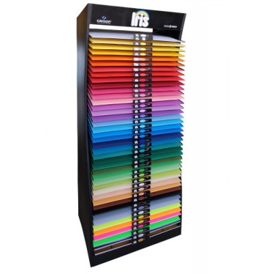 PACK 2300 CARTULINAS 50X65 COLORES SURTIDOS REGALO EXPOSITOR METaLICO 42 BALDAS CANSON PACKEXPO50X65