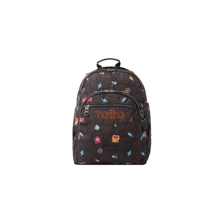 13202-MOCHILA ESCOLAR ESTAMPADO VIDEOJUEGO - CRAYOLES TOTTO MA04ECO029-2210N-3Y7 13202-MOCHILA ESCOLAR ESTAMPADO VIDEOJUEGO - CRAYOLES TOTTO MA04ECO029-2210N-3Y7