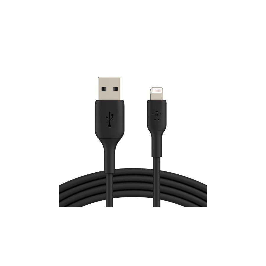 13216-Belkin CAA001BT1MBK cable de conector Lightning 1 m Negro 13216-Belkin CAA001BT1MBK cable de conector Lightning 1 m Negro
