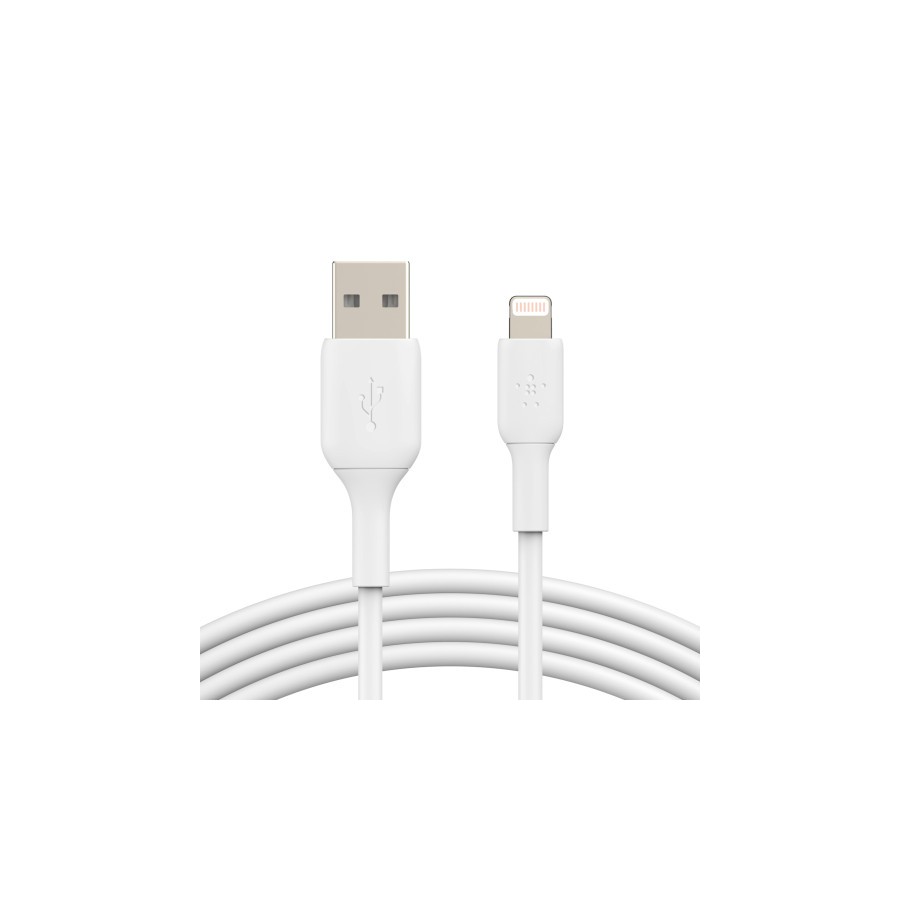 13218-Belkin CAA001BT1MWH cable de conector Lightning 1 m Blanco 13218-Belkin CAA001BT1MWH cable de conector Lightning 1 m Blanco