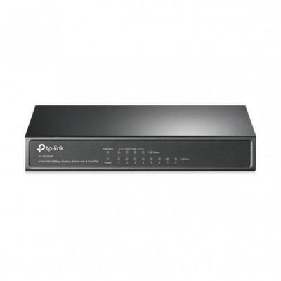 TP LINK TL SF1008P No administrado Fast Ethernet 10 100 Energia sobre Ethernet PoE Negro