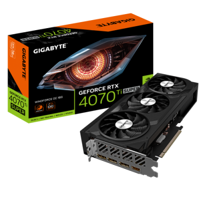 Gigabyte GeForce RTX 4070 Ti SUPER WINDFORCE OC 16G NVIDIA 16 GB GDDR6X