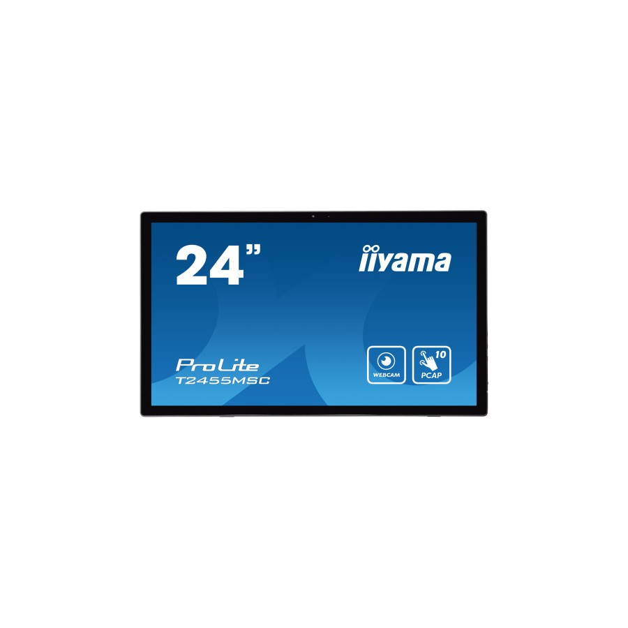 13298-MONITOR IIYAMA 24" TACTIL T2455MSC-B1, IPS, 1920x1080, HDMI, DISPLAYPORT, 2 USB 3.0, ALTAVOCES, WEBCAM & MICROFONO 13298-MONITOR IIYAMA 24" TACTIL T2455MSC-B1, IPS, 1920x1080, HDMI, DISPLAYPORT, 2 USB 3.0, ALTAVOCES, WEBCAM & MICROFONO