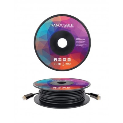 NANOCABLE CABLE HDMI V21 AOC 8K60HZ 4K120HZ 48Gbps 80 M