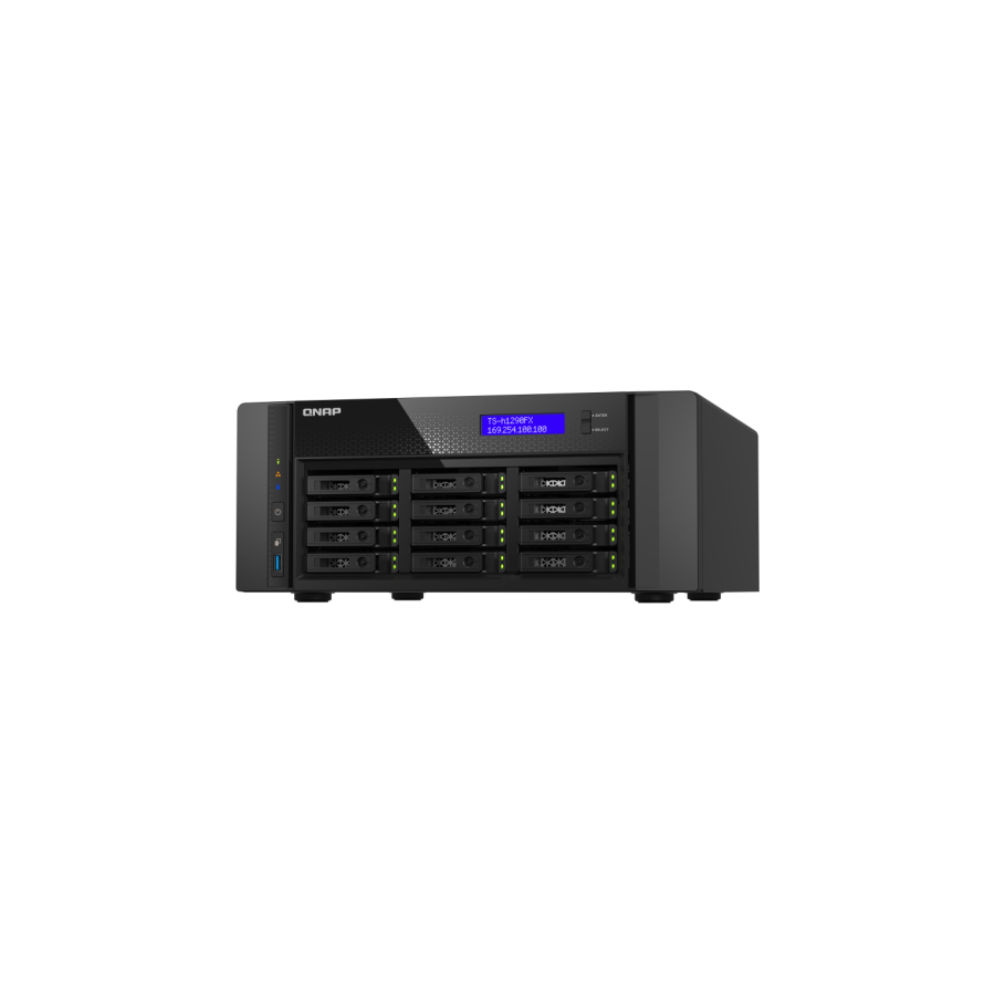 13379-QNAP TS-h1290FX NAS Torre Ethernet Negro 7232P