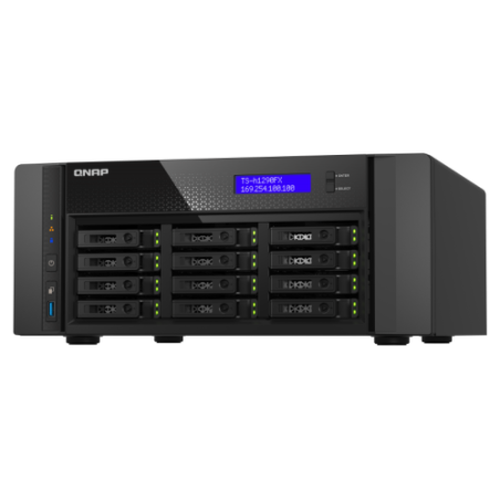 13379-QNAP TS-h1290FX NAS Torre Ethernet Negro 7232P