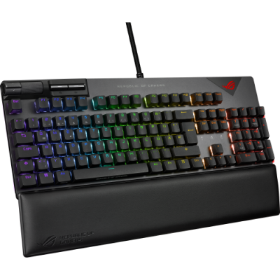 ASUS ROG Strix Flare II teclado USB QWERTY Espanol Negro Gris