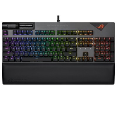 ASUS ROG Strix Flare II teclado USB QWERTY Espanol Negro Gris