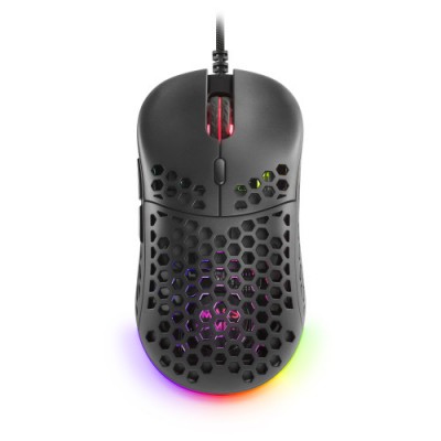 Mars Gaming MM55 Negro Raton Gaming RGB Chroma Ultra ligero 55g 12800 DPI