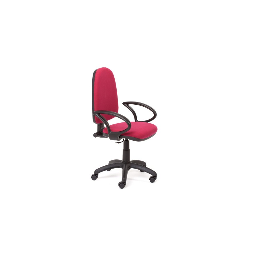 13495-SILLA OPERATIVA TAPIZADA TELA GRANATE CON APOYABRAZOS ROCADA RD930/2+956 13495-SILLA OPERATIVA TAPIZADA TELA GRANATE CON APOYABRAZOS ROCADA RD930/2+956