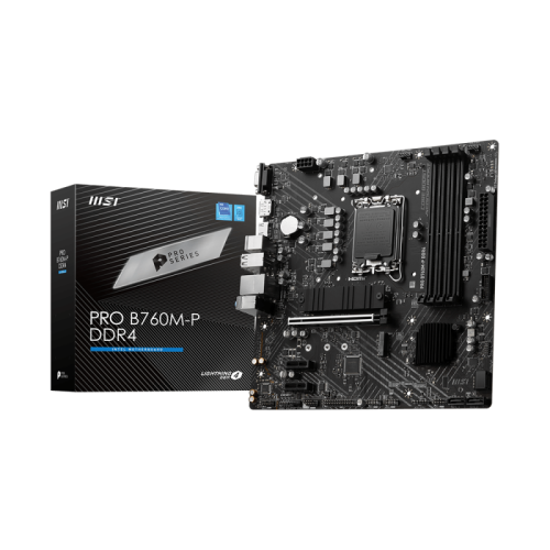 13572-PLACA MSI PRO B760M-P,INTEL,1700,B760,4DDR5,192GB,VGA+HDMI+DP,4SATA+2M.2,4USB3.2,GBLAN,MATX