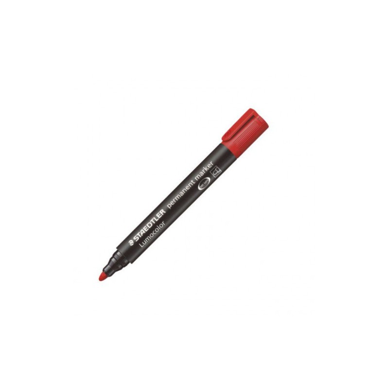 1367-MARCADOR PERMANENTE LUMOCOLOR 352 TRAZO 2MM. ROJO STAEDTLER 352-2