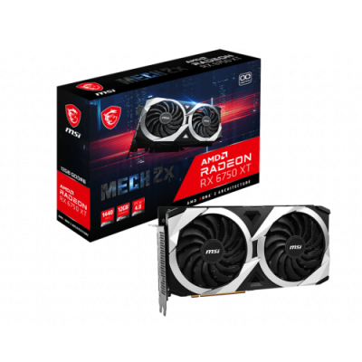 MSI Radeon RX 6750 XT MECH 2X 12G OC AMD 12 GB GDDR6