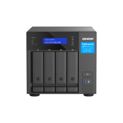 QNAP TVS H474 NAS Torre Ethernet Negro G7400