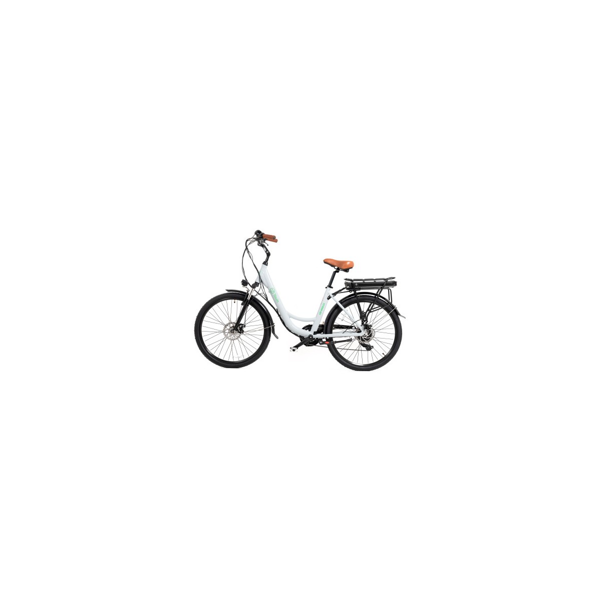 YOUIN EBIKE YOU RIDE LOS ANGELES PASEO RUEDA 26 BAT EXTRAIBLE BLANCO