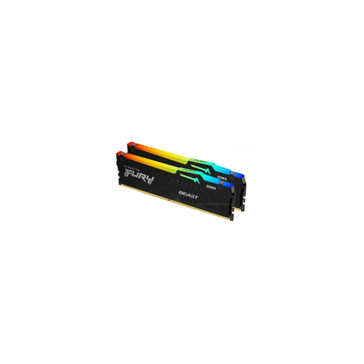 MEMORIA KINGSTON FURY BEAST RGB DDR5 64GB KIT2 5200MT S CL4