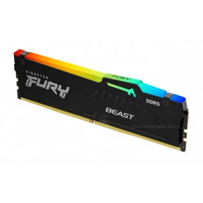 MEMORIA KINGSTON FURY BEAST RGB DDR5 64GB KIT2 5200MT S CL4