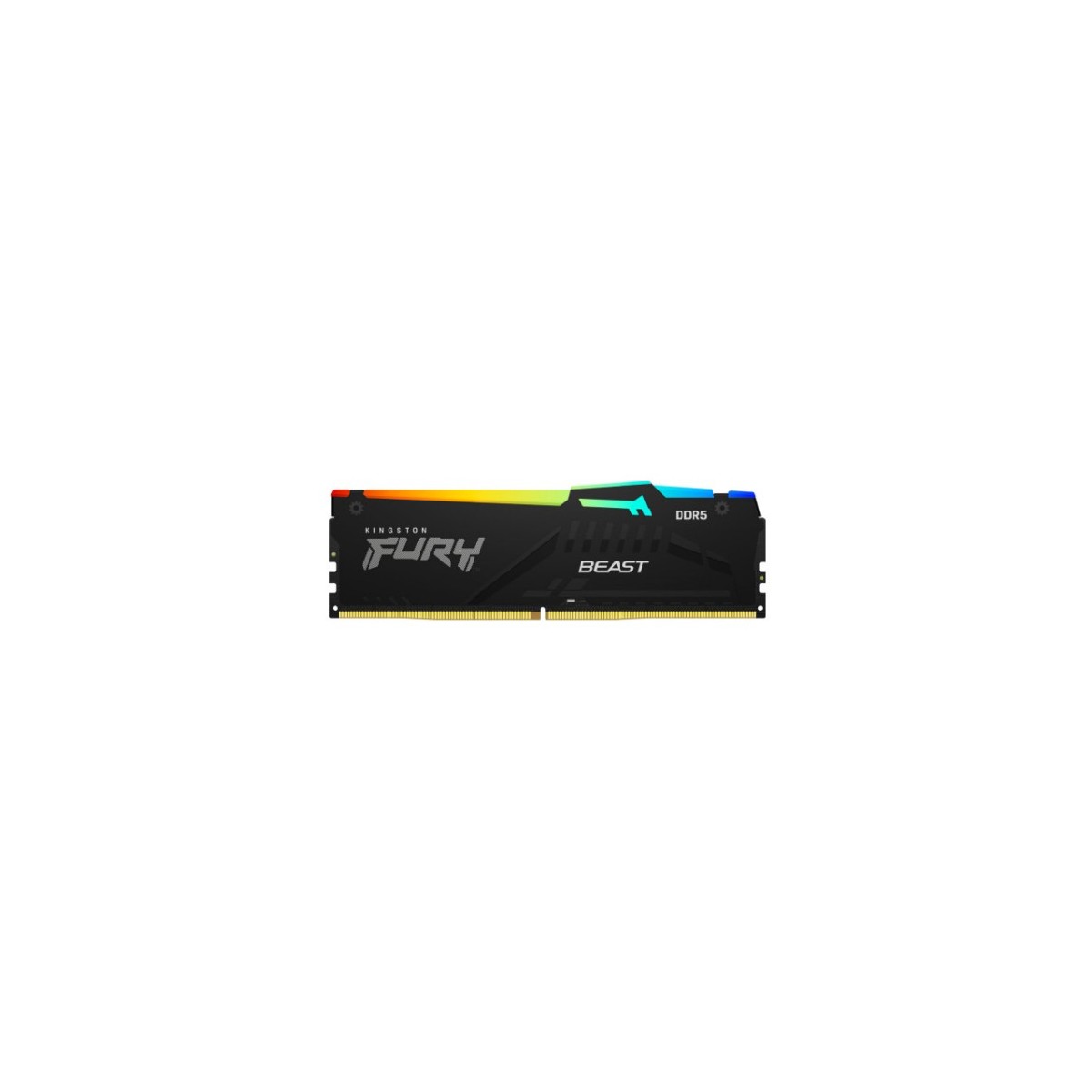 MEMORIA KINGSTON FURY BEAST RGB DDR5 16GB KIT2 4800MT S CL3