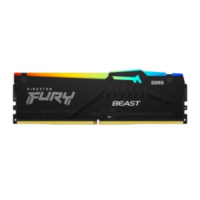 MEMORIA KINGSTON FURY BEAST RGB DDR5 16GB 4800MHZ CL38 KF5