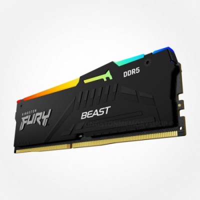 MEMORIA KINGSTON FURY BEAST RGB DDR5 64GB KIT2 4800MT S CL3