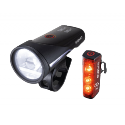 Sigma Sport Aura 100 Set Blaze Link Iluminacion trasera iluminacion delantera set LED