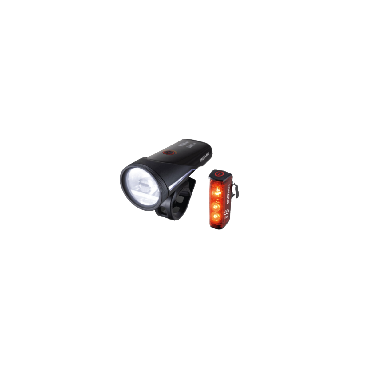 Sigma Sport Aura 100 Set Blaze Link Iluminacion trasera iluminacion delantera set LED