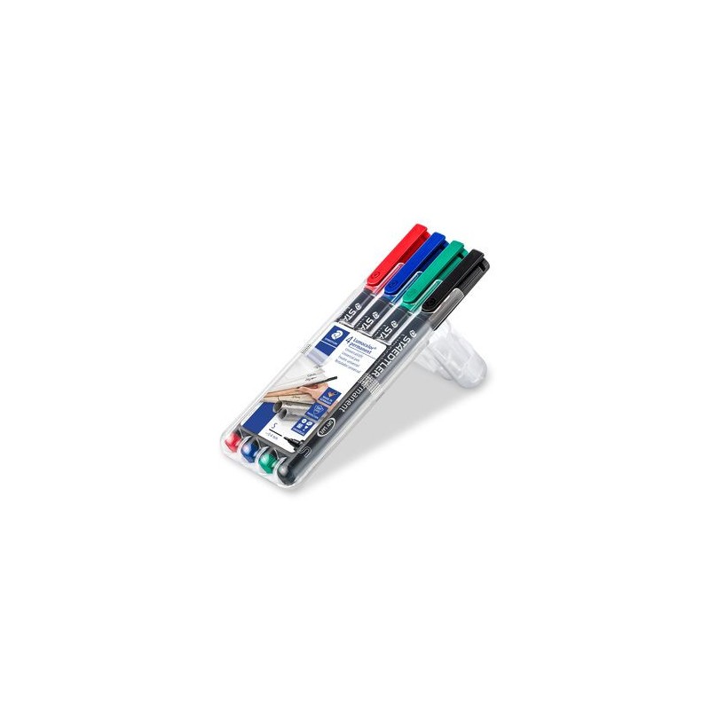 1385-ESTUCHE 4 MARCADORES LUMOCOLOR PERMANENTE PUNTA SUPERFINA 0,4MM. SURTIDOS STAEDTLER 313 WP4 1385-ESTUCHE 4 MARCADORES LUMOCOLOR PERMANENTE PUNTA SUPERFINA 0,4MM. SURTIDOS STAEDTLER 313 WP4