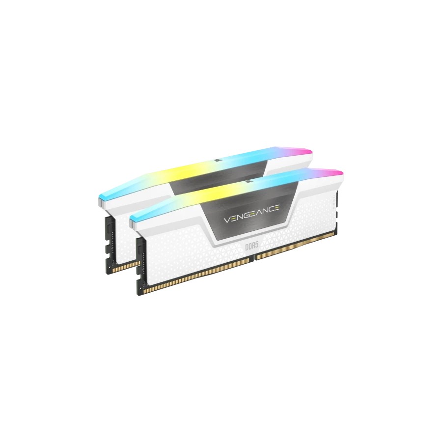 13917-MEMORIA CORSAIR DDR5 32GB 2X16GB PC6000 VENGEANCE RGB BLANCA CMH32GX5M2E6000C36W 13917-MEMORIA CORSAIR DDR5 32GB 2X16GB PC6000 VENGEANCE RGB BLANCA CMH32GX5M2E6000C36W