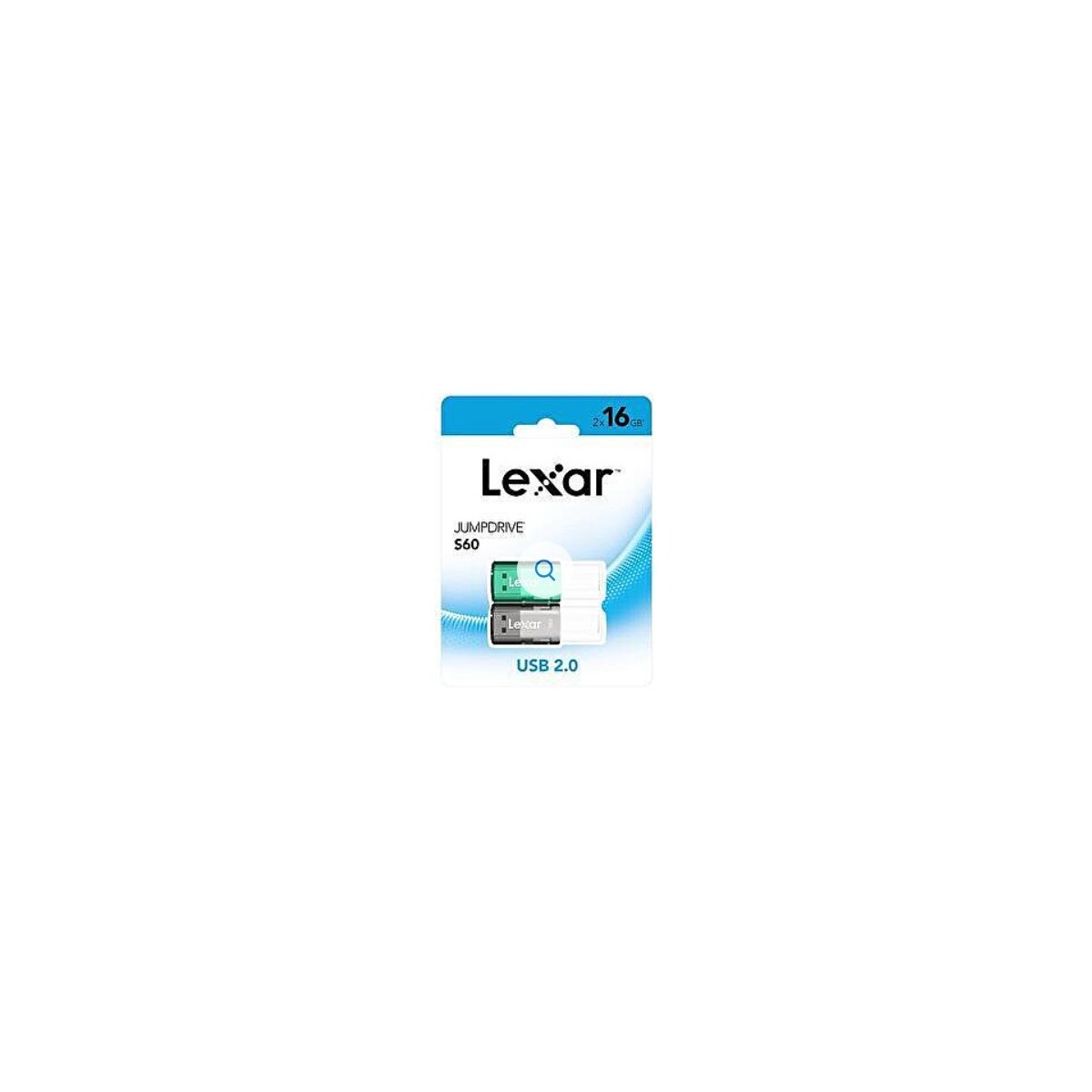 LEXAR 2X16GB PACK JUMPDRIVE S60 USB20 FLASH DRIVE