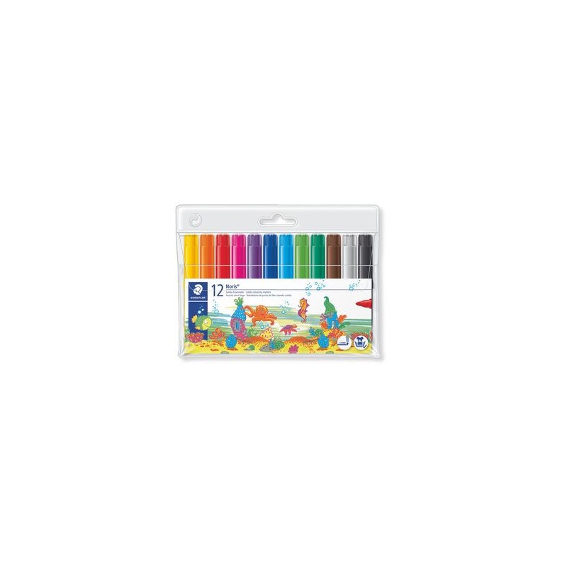 1403-ESTUCHE 12 ROTULADORES ESCOLARES NORIS CLUB TRAZO 3MM. SURTIDOS STAEDTLER 340 WP12 1403-ESTUCHE 12 ROTULADORES ESCOLARES NORIS CLUB TRAZO 3MM. SURTIDOS STAEDTLER 340 WP12