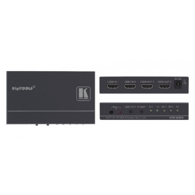 Kramer Electronics VM 22H amplificador de linea de video Negro