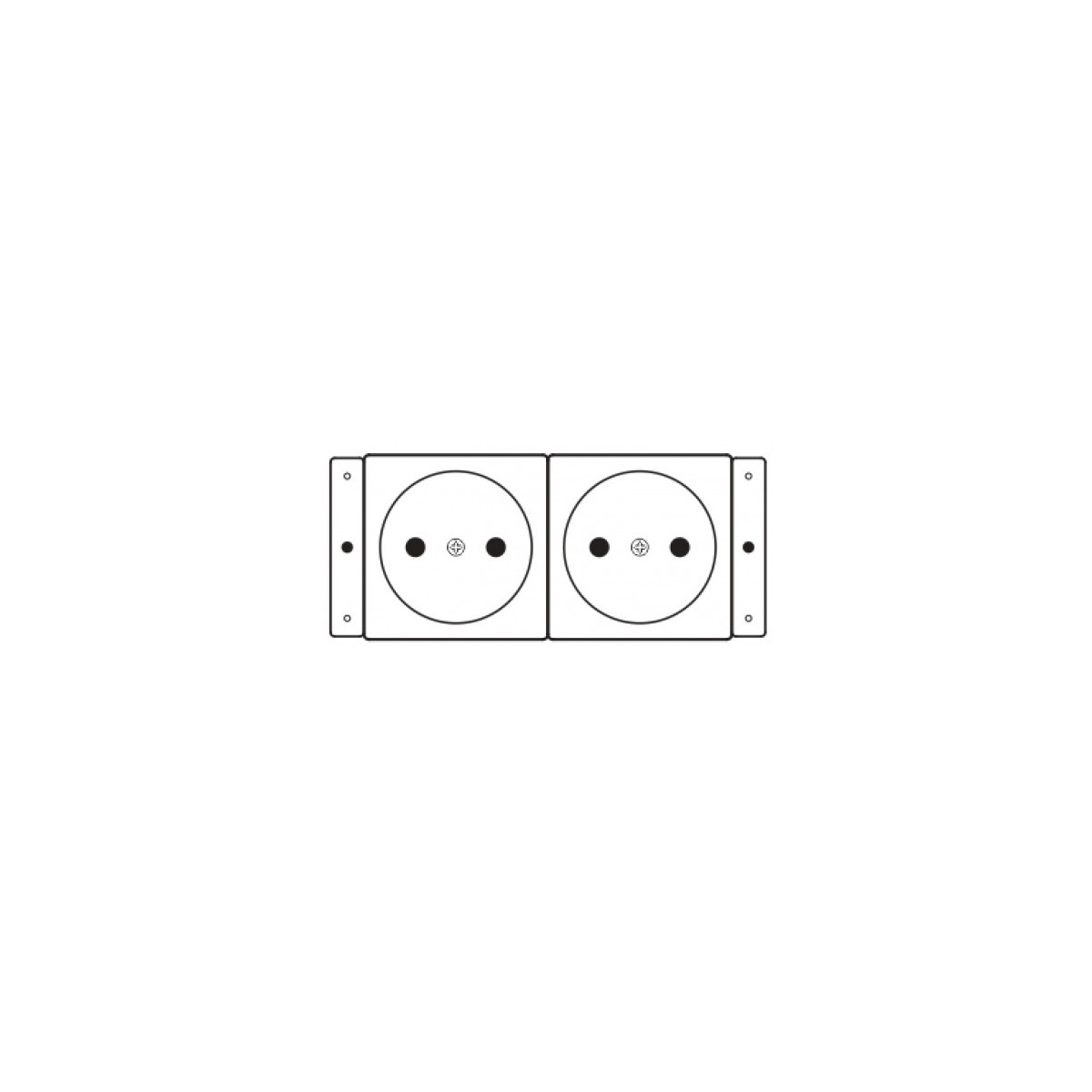 Kramer Electronics TS 2DE toma de corriente