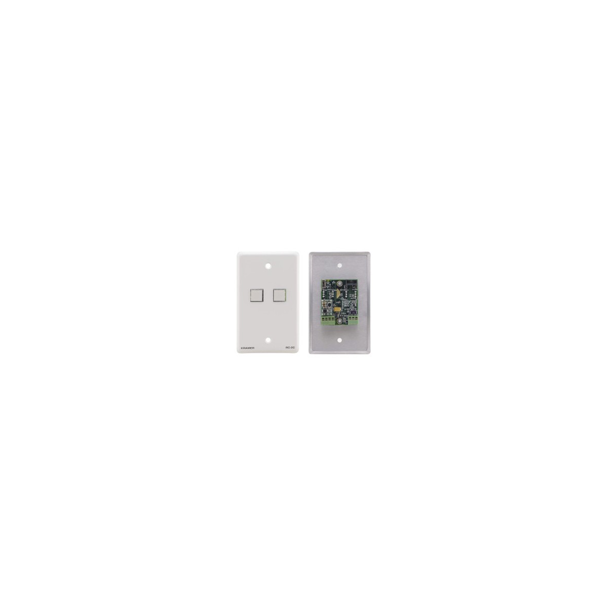 Kramer Electronics RC 2C EUW 80 placa de pared y cubierta de interruptor Blanco