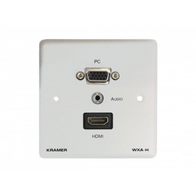 Kramer Electronics WXA H EUW 80 toma de corriente HDMI VGA 35mm Blanco