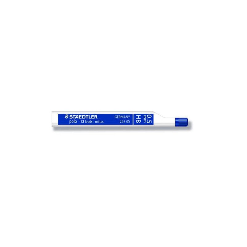 1407-TUBO DE 12 MINAS 0,5MM. CALIDAD ESTANDAR GRADUACION HB STAEDTLER 257 05-HB 1407-TUBO DE 12 MINAS 0,5MM. CALIDAD ESTANDAR GRADUACION HB STAEDTLER 257 05-HB