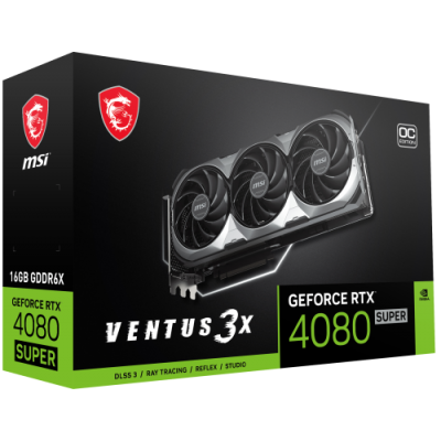 MSI VENTUS GeForce RTX 4080 SUPER 16G 3X OC NVIDIA 16 GB GDDR6X