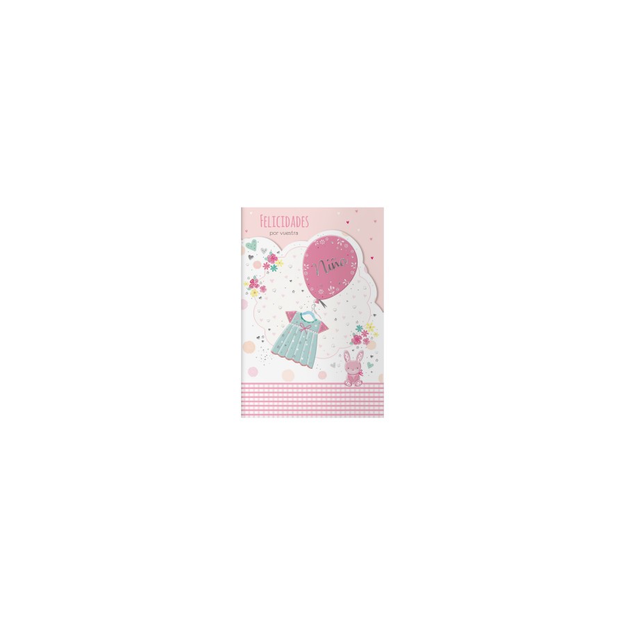 14124-PACK 6 TARJETAS DE FELICITACION MAMAS - TAMANO 11,5 X 17 CM - MODELO CONEJO DOHE 70091