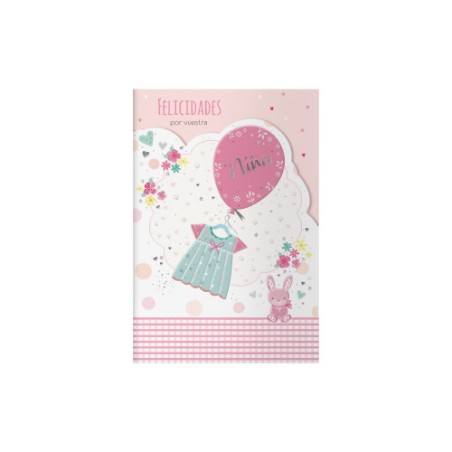 14124-PACK 6 TARJETAS DE FELICITACION MAMAS - TAMANO 11,5 X 17 CM - MODELO CONEJO DOHE 70091