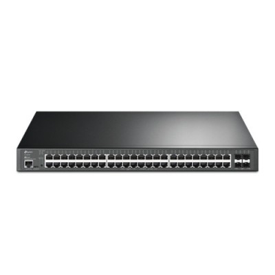 TP Link TL SG3452XP JetStream PoE Switch Gestionado L2 Gigabit Ethernet 10 100 1000 Energia sobre Ethernet PoE 1U Negro